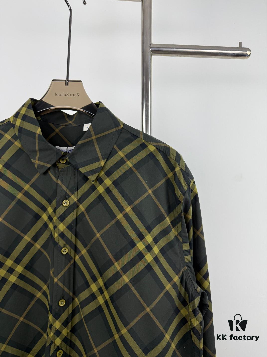 69314905908475d562cd9dd2 New BBR Burberry 24SS Autumn-Winter Checkered Precision-Aligned Shirt, Official Website 1:1 Original Quality