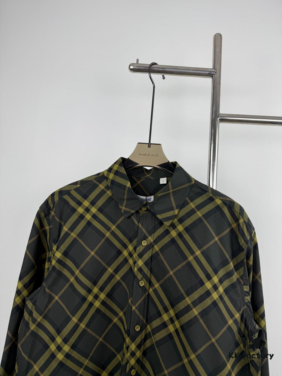 69314906908475d562cd9dd3 New BBR Burberry 24SS Autumn-Winter Checkered Precision-Aligned Shirt, Official Website 1:1 Original Quality