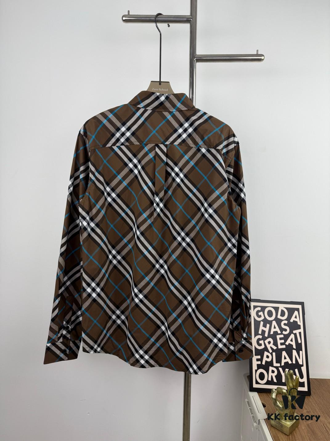 69314926908475d562cd9ddc New BBR Burberry 24SS Autumn/Winter Check Aligned Shirt Official Website 1:1 Original Quality