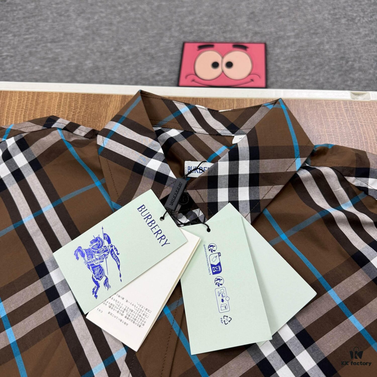 69314940908475d562cd9de2 New BBR Burberry 24SS Autumn/Winter Check Aligned Shirt Official Website 1:1 Original Quality