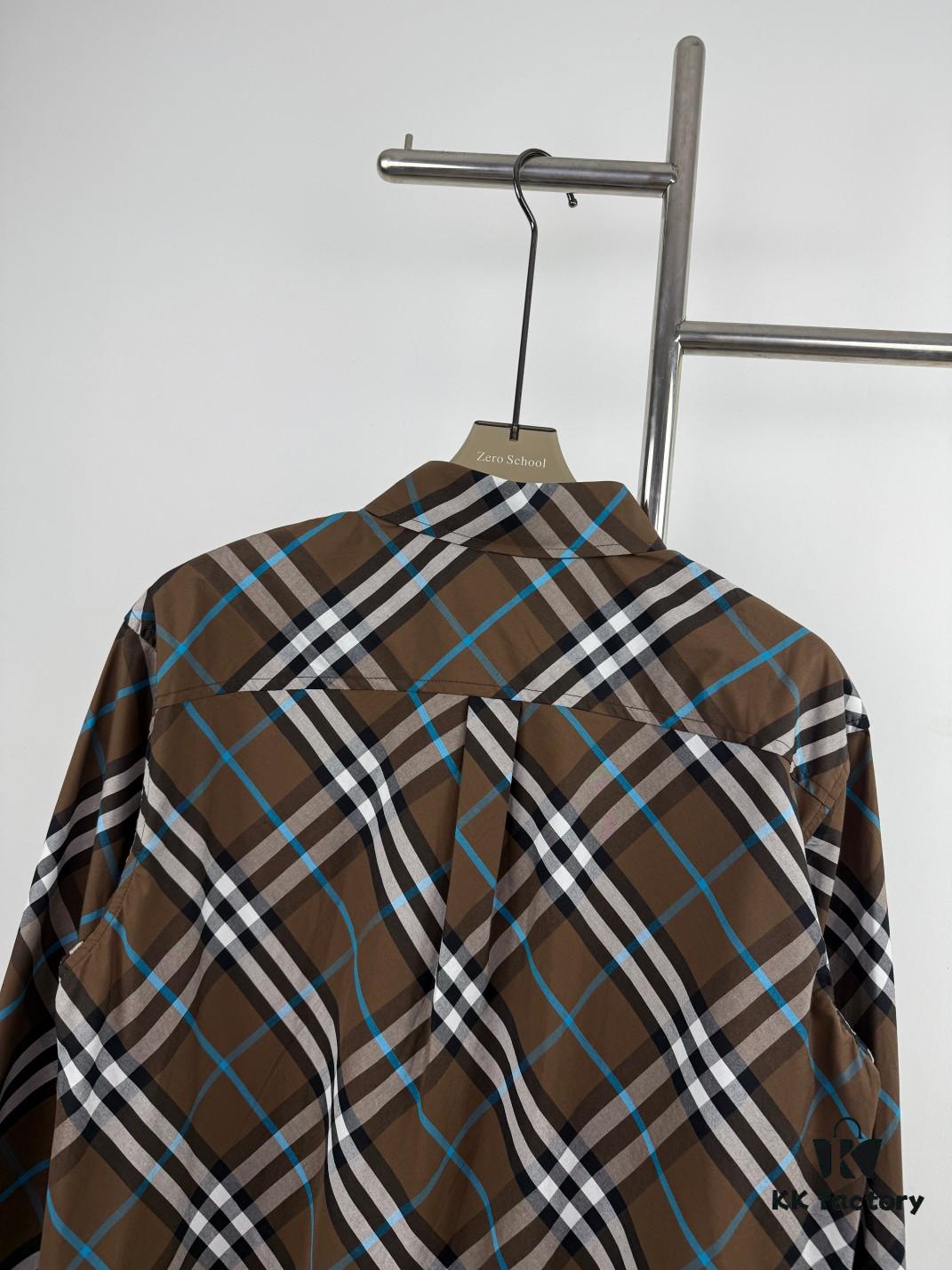 69314943908475d562cd9de4 New BBR Burberry 24SS Autumn/Winter Check Aligned Shirt Official Website 1:1 Original Quality