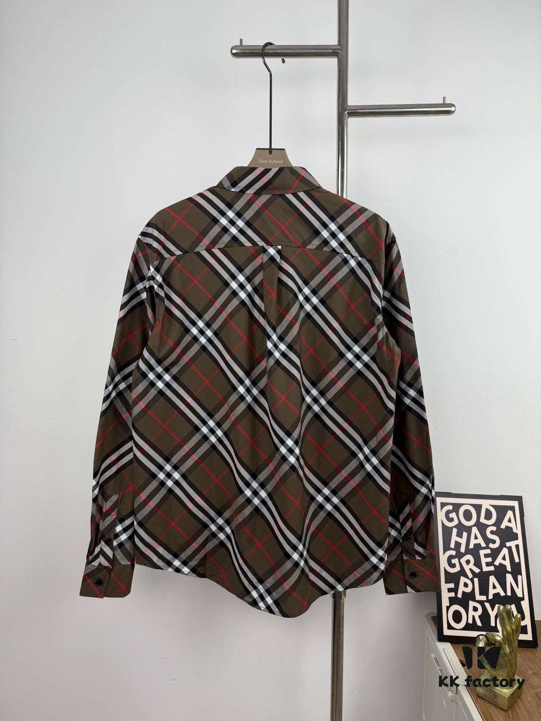 69314946908475d562cd9de5 New BBR Burberry 24SS Autumn-Winter Checkered Precision-Aligned Shirt Official Website 1:1 Original Quality
