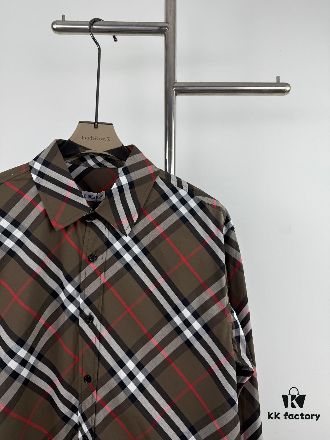 69314947908475d562cd9de6 New BBR Burberry 24SS Autumn-Winter Checkered Precision-Aligned Shirt Official Website 1:1 Original Quality