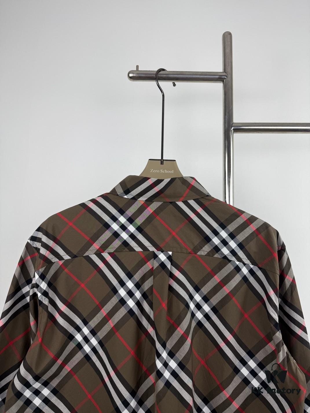 69314949908475d562cd9de7 New BBR Burberry 24SS Autumn-Winter Checkered Precision-Aligned Shirt Official Website 1:1 Original Quality
