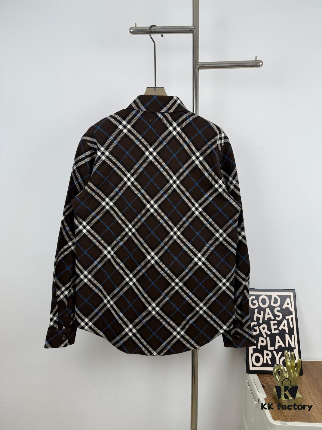 69314983908475d562cd9df4 Burberry 2024 Fall/Winter Plaid Flannel Shirt Jacket