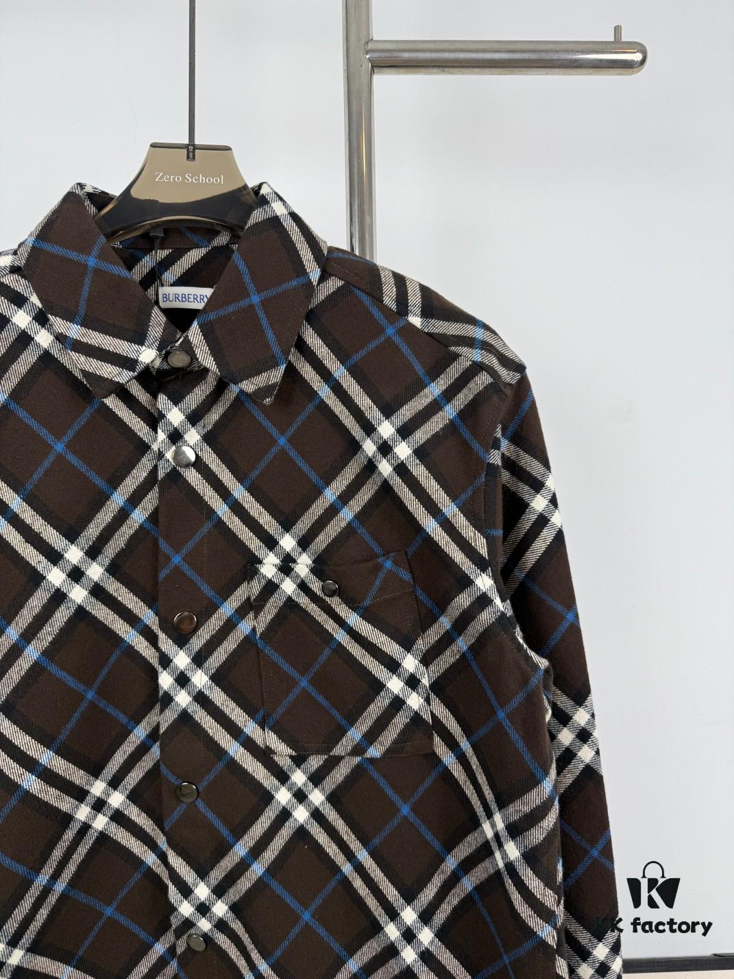 6931498a908475d562cd9df6 Burberry 2024 Fall/Winter Plaid Flannel Shirt Jacket