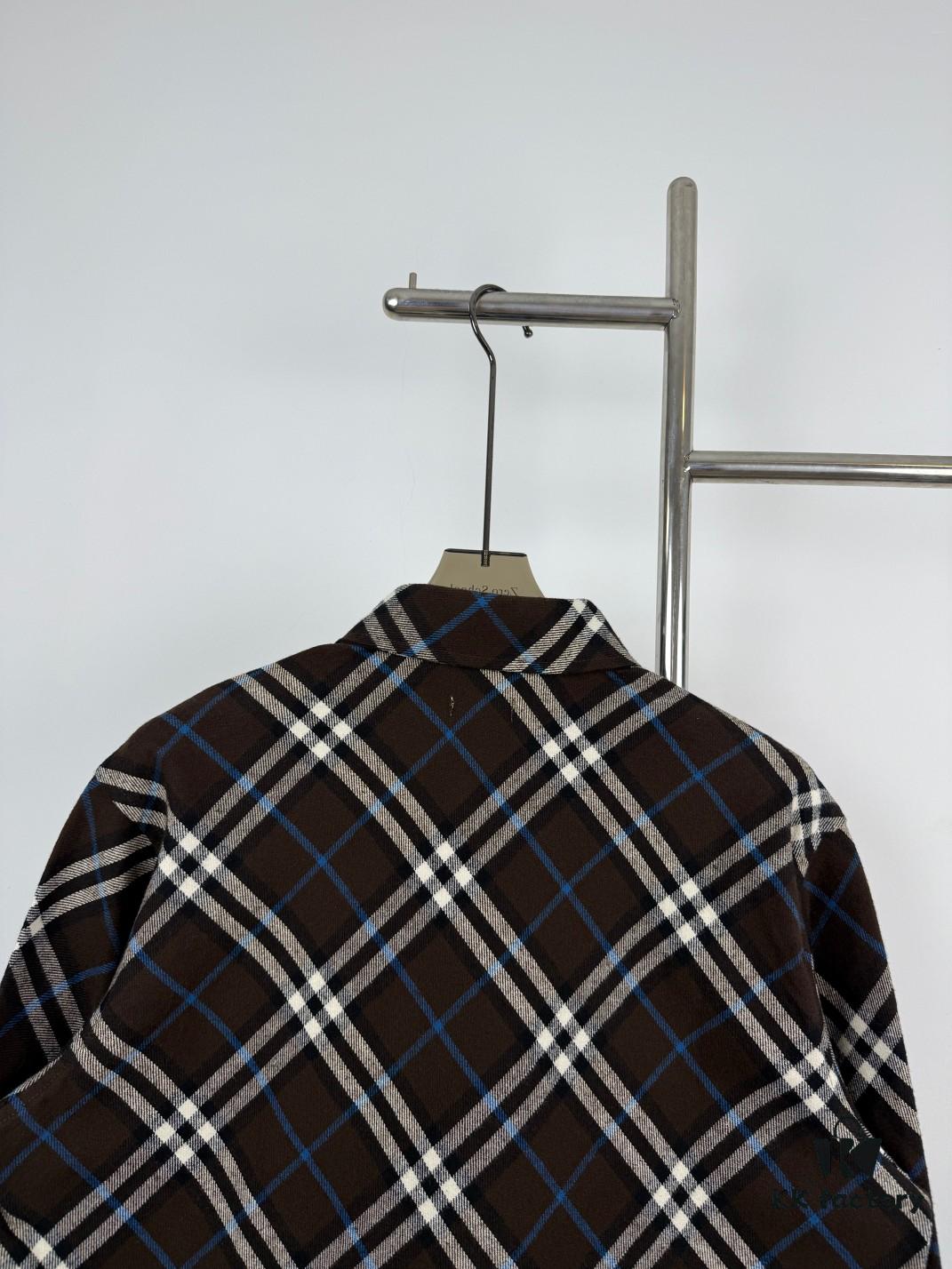6931498e908475d562cd9df7 Burberry 2024 Fall/Winter Plaid Flannel Shirt Jacket