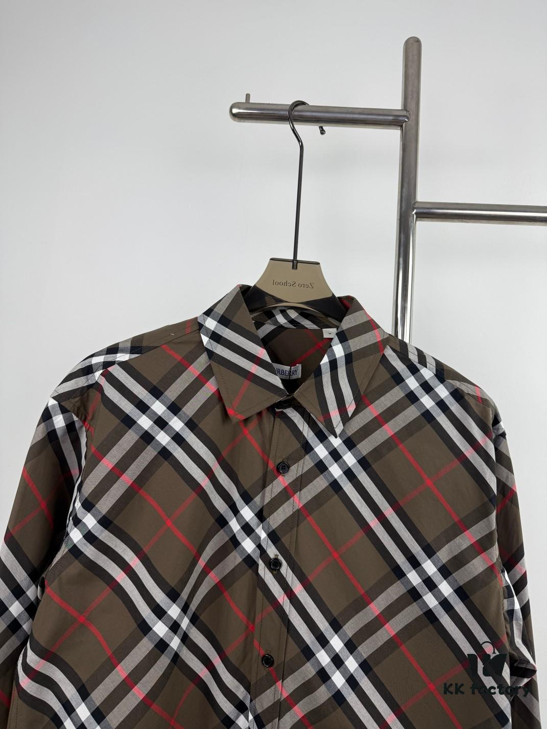 69314992908475d562cd9df8 New BBR Burberry 24SS Autumn-Winter Checkered Precision-Aligned Shirt Official Website 1:1 Original Quality