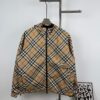 693149de908475d562cd9e0e New Burberry Check Pattern Knight Horse Double-Sided Lightweight Hooded Jacket
