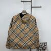 693149e3908475d562cd9e0f New Burberry Check Pattern Knight Horse Double-Sided Lightweight Hooded Jacket