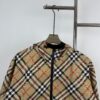 693149e5908475d562cd9e10 New Burberry Check Pattern Knight Horse Double-Sided Lightweight Hooded Jacket