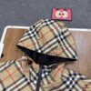 693149f5908475d562cd9e15 New Burberry Check Pattern Knight Horse Double-Sided Lightweight Hooded Jacket