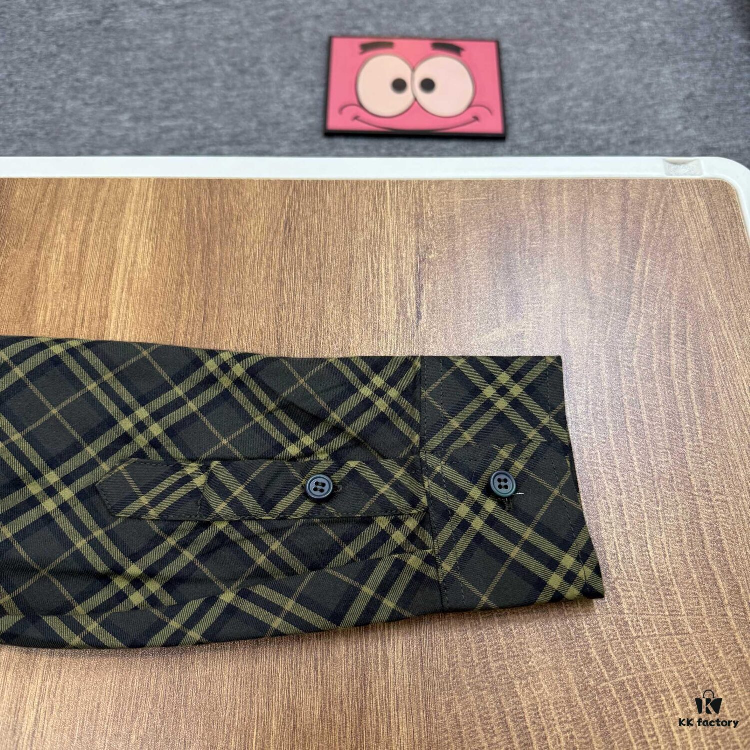 New Burberry 24SS Embroidered Check Cotton Shirt