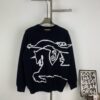 69314a5a908475d562cd9e35 New BURBERRY BBR 24SS Limited Edition Equestrian Knight Black Horse Jacquard Knitwear Unisex Crew Neck Sweater