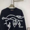 69314a63908475d562cd9e38 New BURBERRY BBR 24SS Limited Edition Equestrian Knight Black Horse Jacquard Knitwear Unisex Crew Neck Sweater