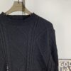 69314a81908475d562cd9e41 New Burberry 2024 Fall/Winter Black Patchwork Sweater Unisex Classic Plaid Design Hand-Cut Distressed Detail High-Density Knitwear