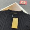 69314a87908475d562cd9e42 New Burberry 2024 Fall/Winter Black Patchwork Sweater Unisex Classic Plaid Design Hand-Cut Distressed Detail High-Density Knitwear