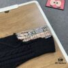 69314a8f908475d562cd9e43 New Burberry 2024 Fall/Winter Black Patchwork Sweater Unisex Classic Plaid Design Hand-Cut Distressed Detail High-Density Knitwear