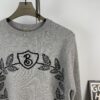 69314af2908475d562cd9e56 New BURBERRY Classic Horse and Wheat Jacquard Crew Neck Sweater