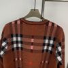 69314b49908475d562cd9e69 New Burberry 2024 Classic Striped Plaid Double Jacquard Crew Neck Knit Sweater