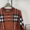 69314b5b908475d562cd9e6c New Burberry 2024 Classic Striped Plaid Double Jacquard Crew Neck Knit Sweater