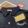 69314bb7908475d562cd9e77 New Burberry & Supreme 2024 Collaborative Embroidered Horse Motif Denim Jacket Unisex