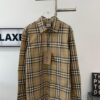 69314c01908475d562cd9e8d New BURBERRY/Barbouri Classic Yellow Tartan Stripe Long Sleeve Shirt, Iconic BBR Brand Checkered Pattern Shirt