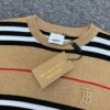 69314c48908475d562cd9ea3 New BURBERRY 2023 Summer Linen Stripe Knitted Short Sleeve T-Shirt