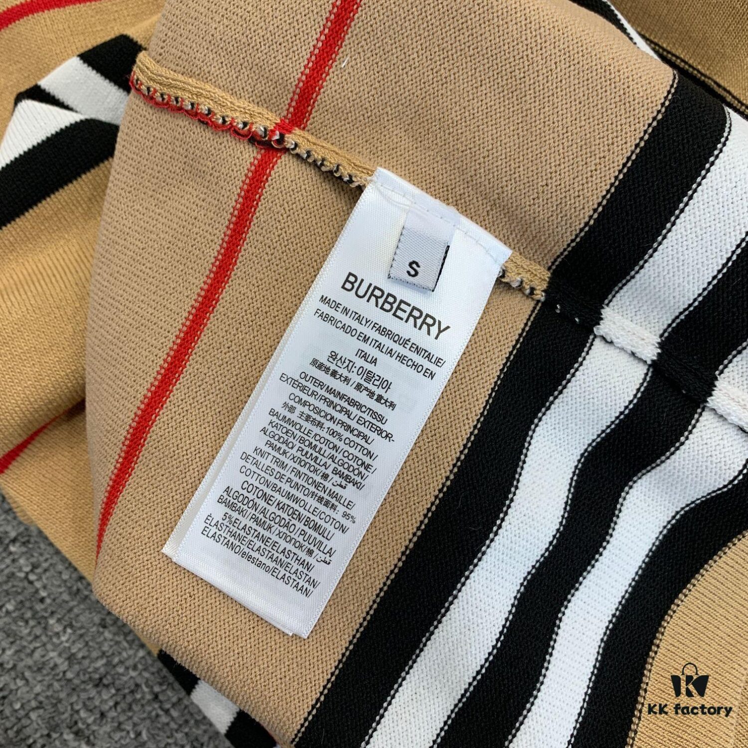 69314c4f908475d562cd9ea6 New BURBERRY 2023 Summer Linen Stripe Knitted Short Sleeve T-Shirt