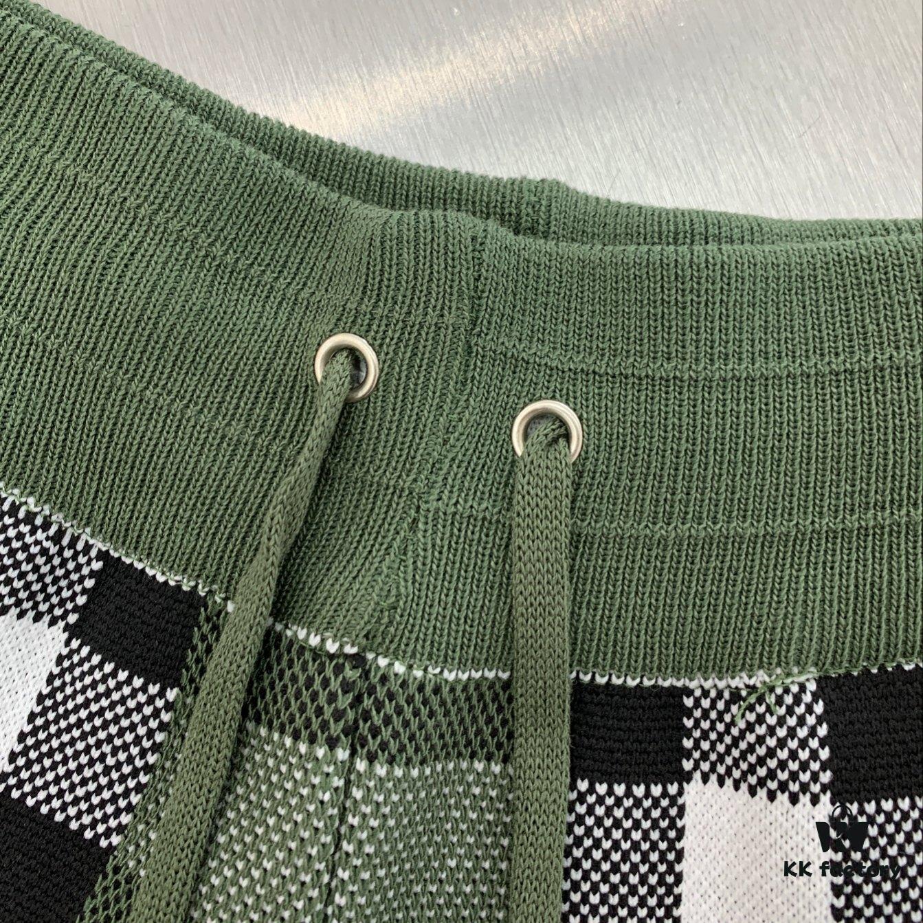 New BURBERRY Classic Plaid Knit Shorts Unisex
