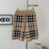 69314cb1908475d562cd9ebc New BURBERRY Classic Plaid Knit Shorts Unisex