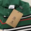 69314cfa908475d562cd9ec8 New Burberry Classic Green Striped Knit Straight Shorts Unisex