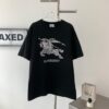 69314d2f908475d562cd9ed2 New BBR Burberry 24SS Embroidered 3D Horse Short Sleeve T-Shirt