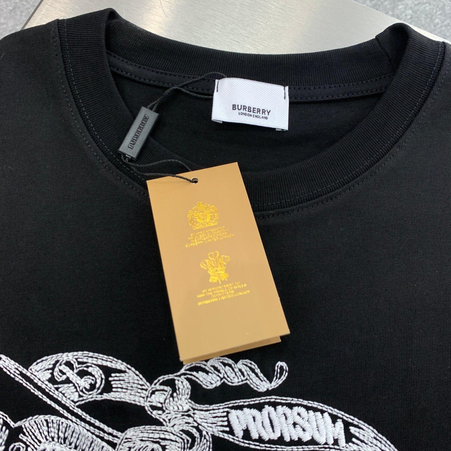 69314d3e908475d562cd9ed4 New BBR Burberry 24SS Embroidered 3D Horse Short Sleeve T-Shirt