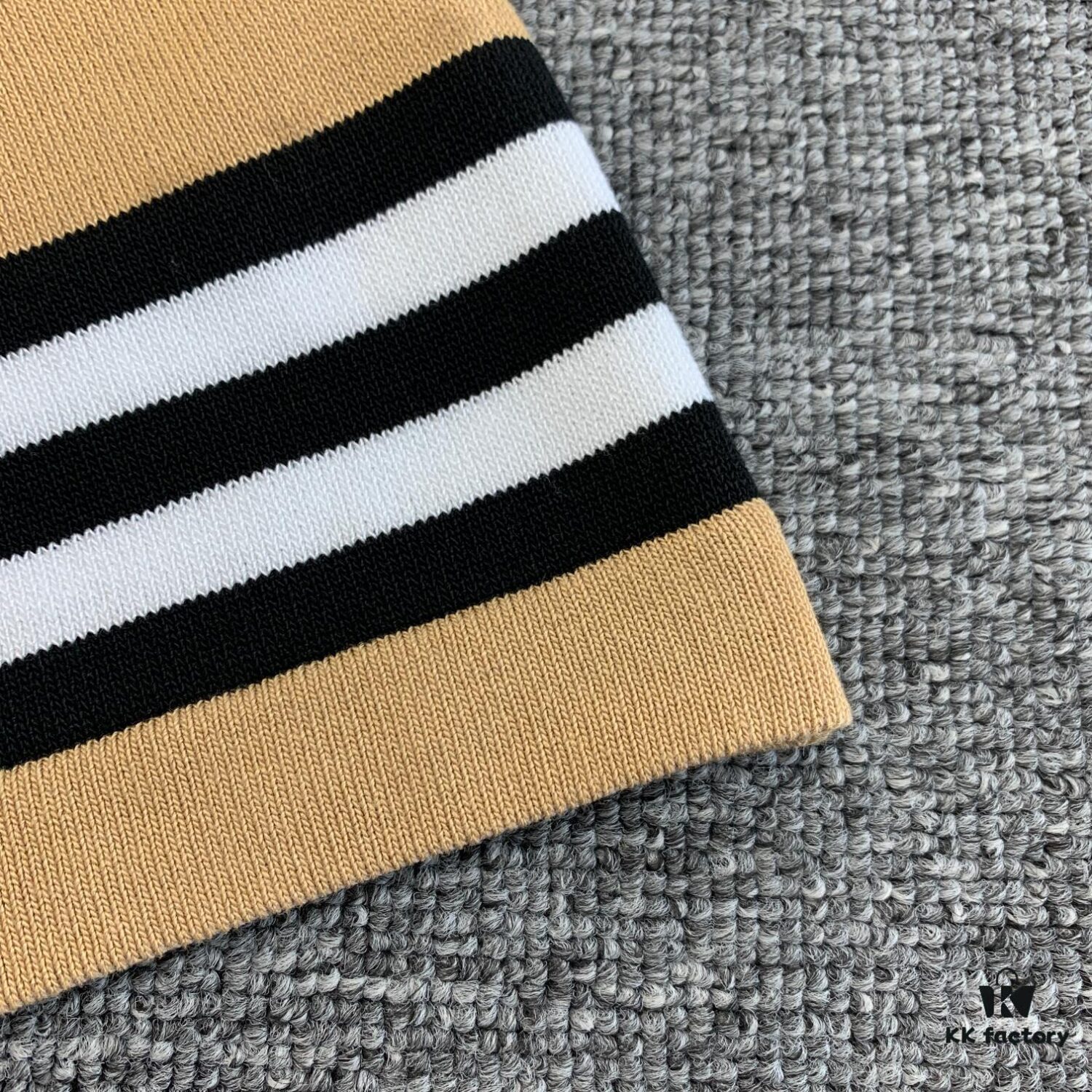69314dd2908475d562cd9eec New BURBERRY 2023 Summer Linen Stripe Knitted Short Sleeve T-Shirt