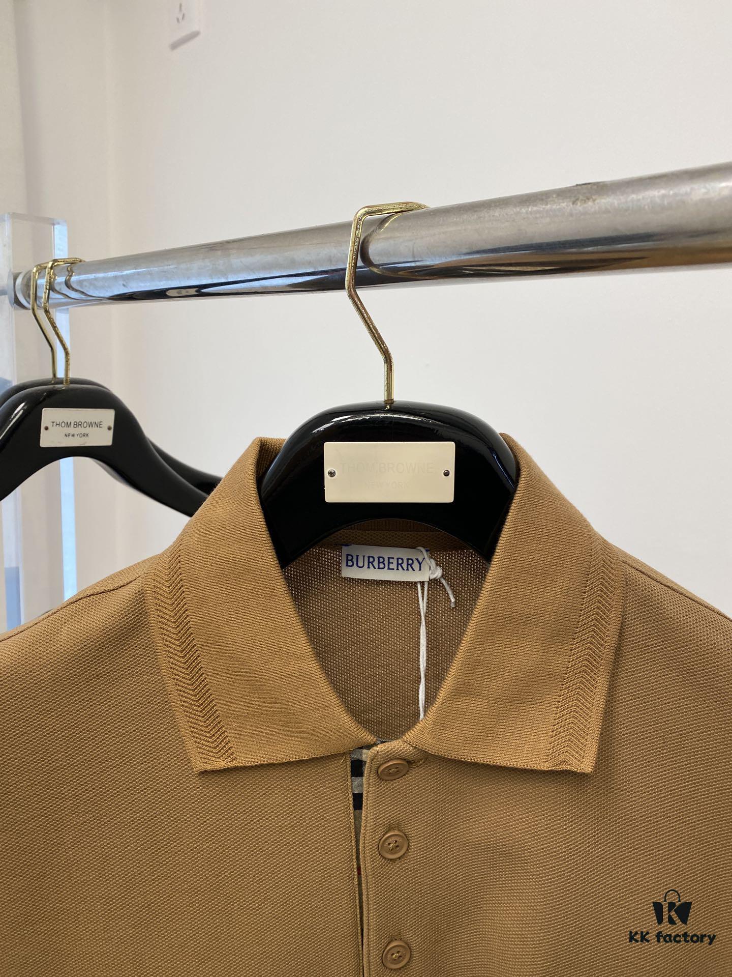 69314e2e908475d562cd9f01 Burberry, 2025 Latest Short Sleeve T-Shirt, Stylish and Fashionable with Exquisite Embroidered Logo on Chest, Simple and Versatile Design