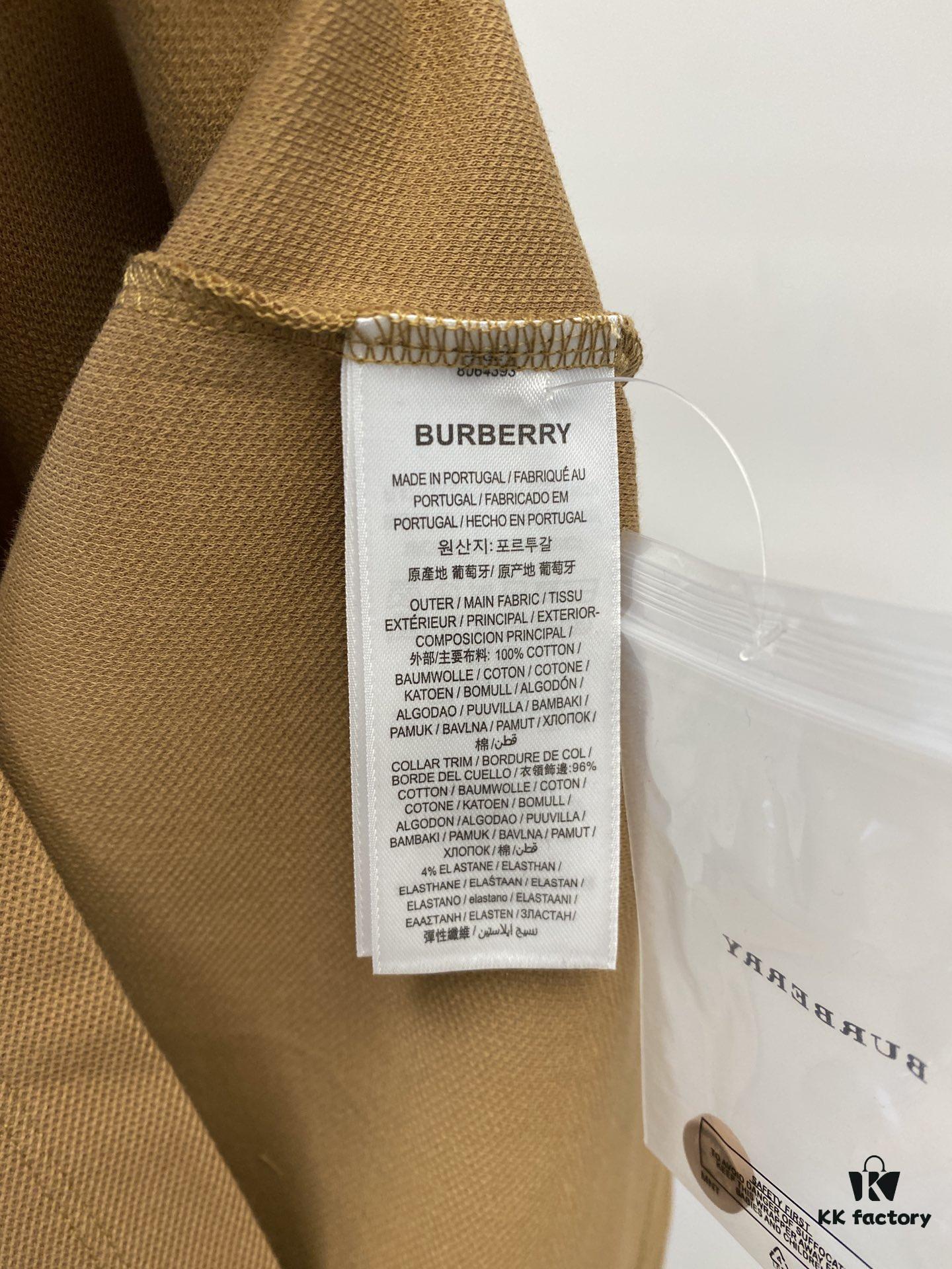 69314e43908475d562cd9f07 Burberry, 2025 Latest Short Sleeve T-Shirt, Stylish and Fashionable with Exquisite Embroidered Logo on Chest, Simple and Versatile Design