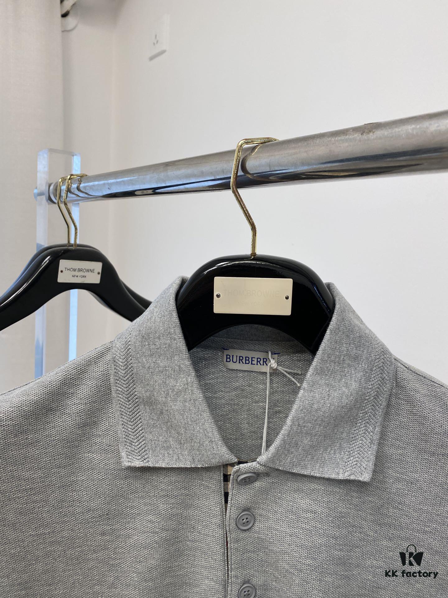 69314e4e908475d562cd9f0b Burberry, 2025 Latest Short Sleeve T-Shirt, Stylish and Fashionable with Exquisite Embroidered Logo on Chest, Simple and Versatile Design