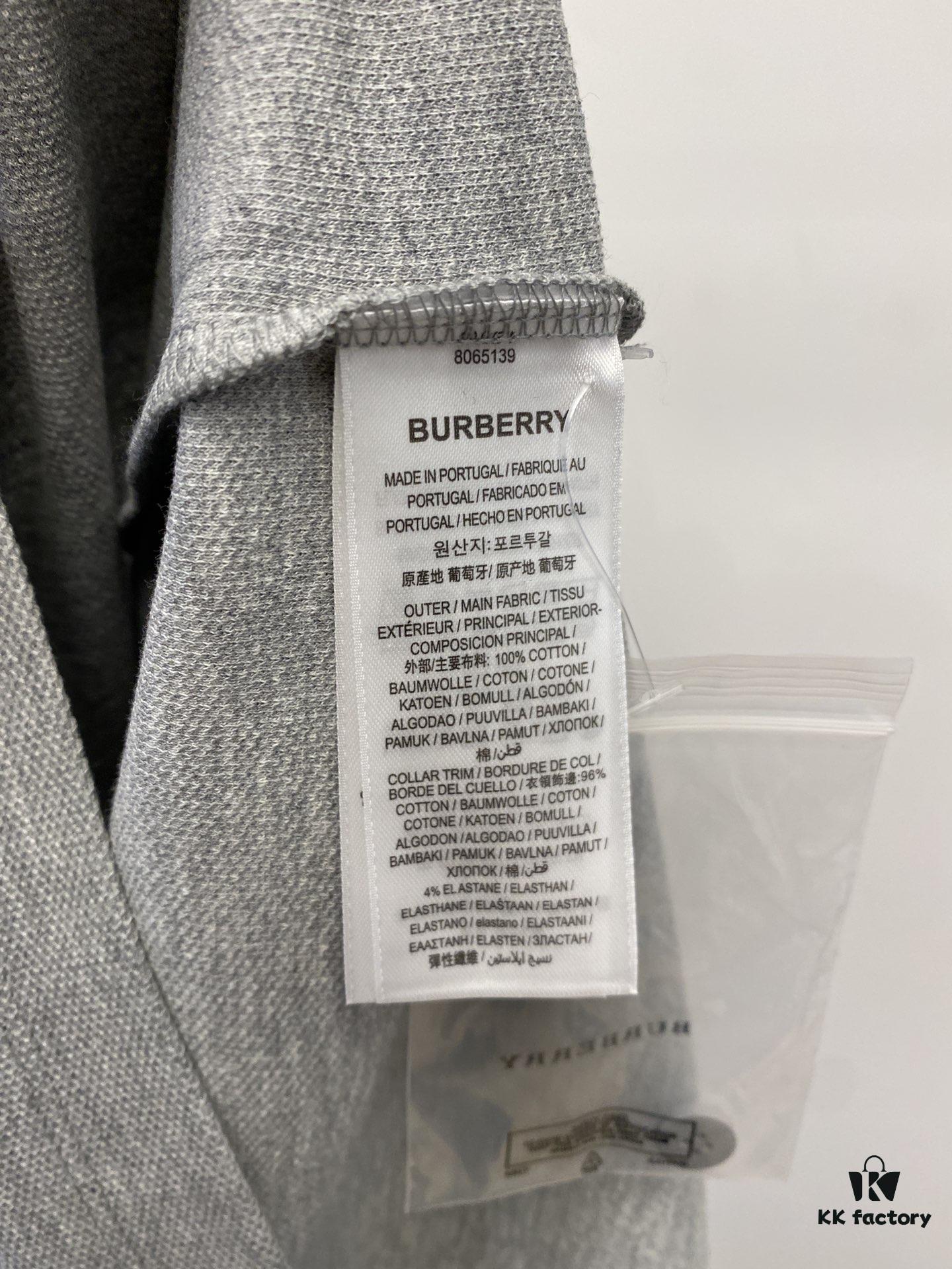 69314e5a908475d562cd9f10 Burberry, 2025 Latest Short Sleeve T-Shirt, Stylish and Fashionable with Exquisite Embroidered Logo on Chest, Simple and Versatile Design
