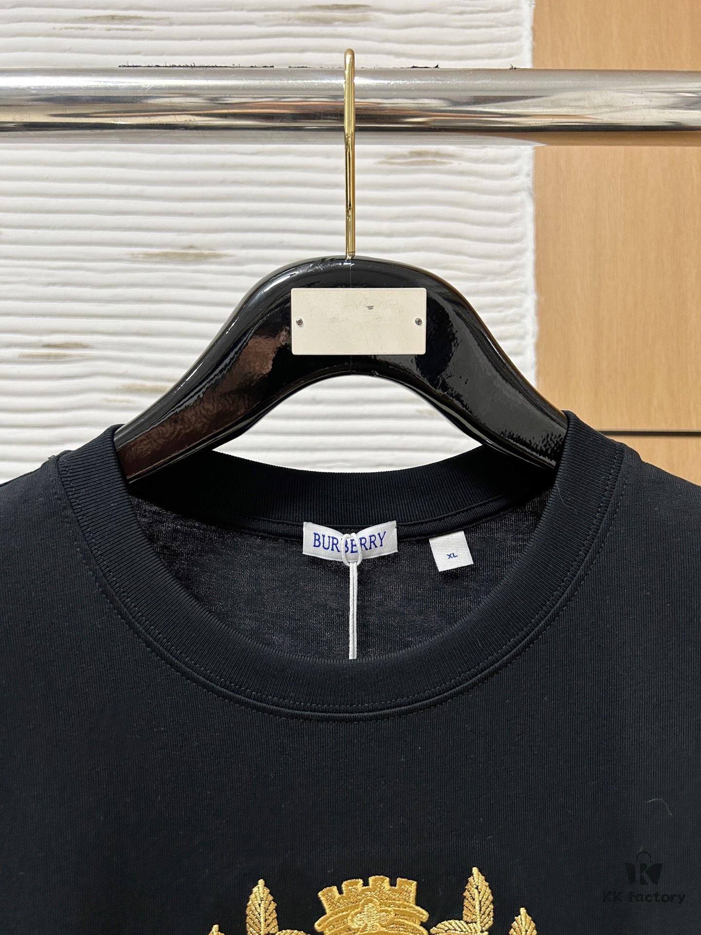 69314ee7908475d562cd9f35 Burberry, 2025 Latest Short Sleeve T-Shirt, Stylish and Handsome with Exquisite Embroidered Logo on Chest, Simple and Versatile Design