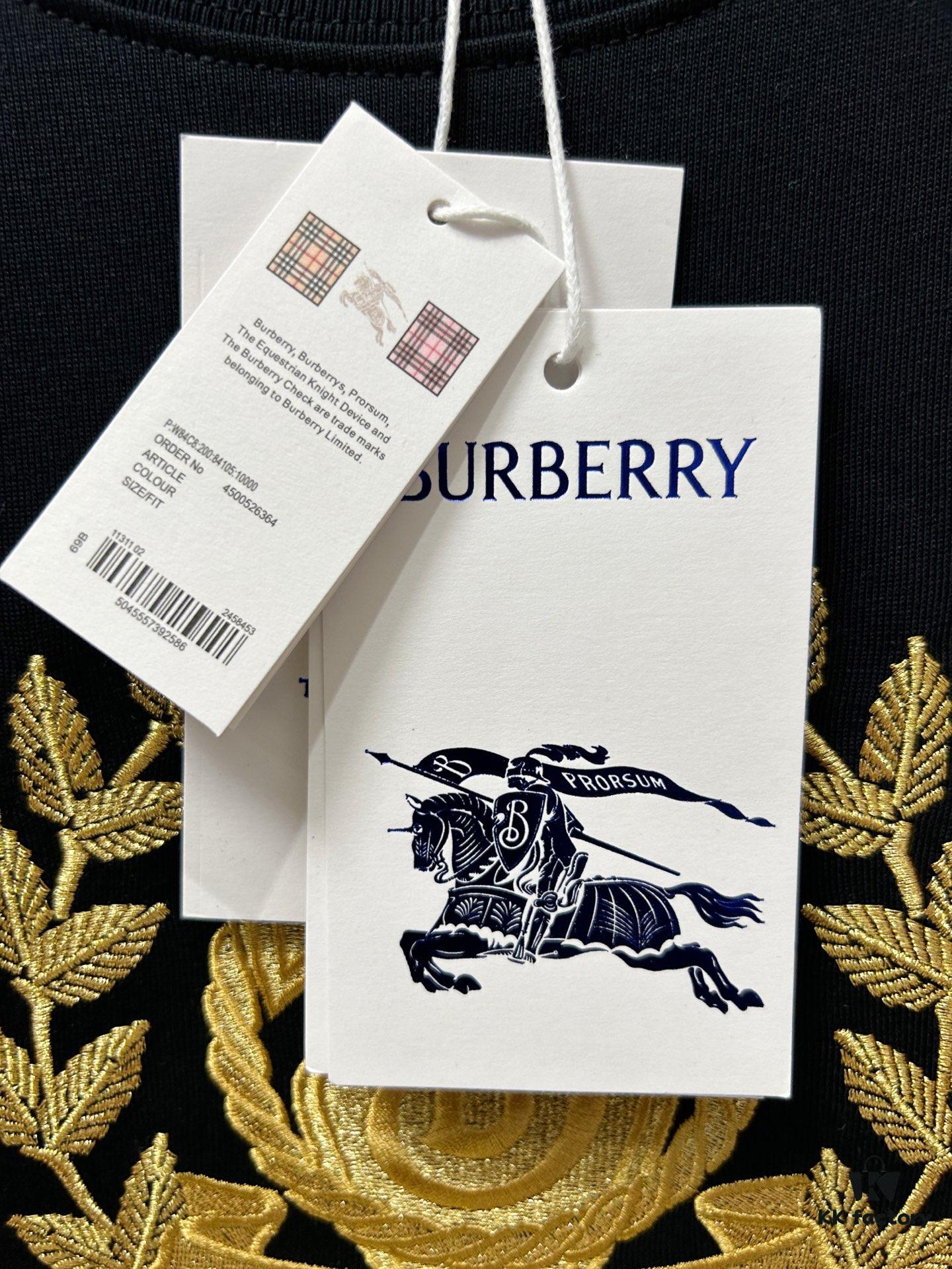 69314eef908475d562cd9f38 Burberry, 2025 Latest Short Sleeve T-Shirt, Stylish and Handsome with Exquisite Embroidered Logo on Chest, Simple and Versatile Design