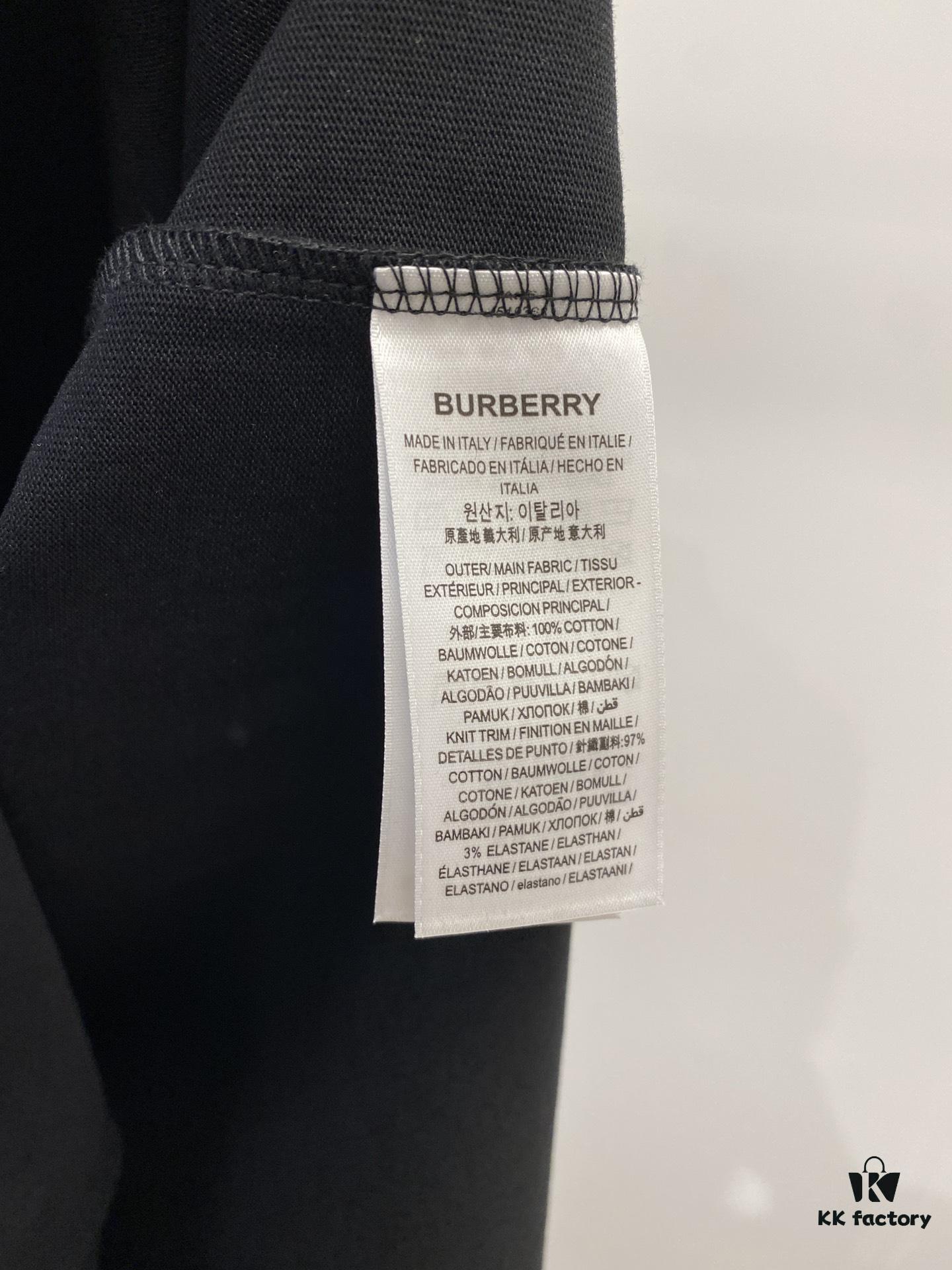 69314f30908475d562cd9f4a Burberry 2025 Latest Short Sleeve T-Shirt, Stylish and Fashionable with Exquisite Embroidered Logo on Chest, Simple and Versatile Design