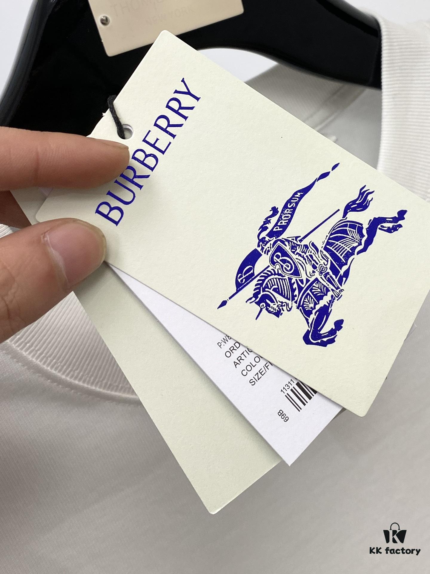 69314f47908475d562cd9f50 Burberry, 2025 Latest Short-Sleeve T-Shirt, Stylish and Handsome with Exquisite Embroidered Logo on Chest, Simple and Versatile Design