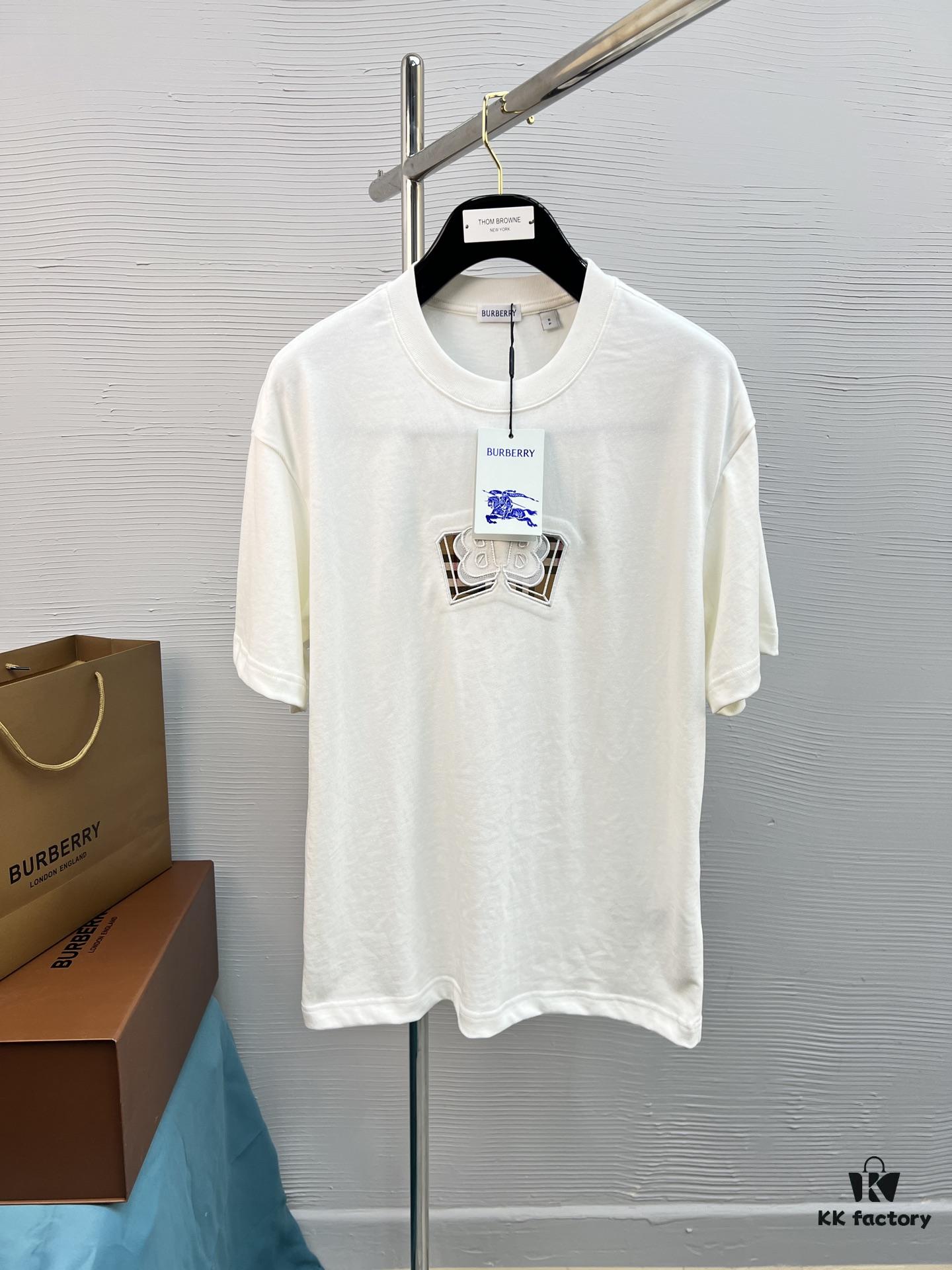69314f9a908475d562cd9f61 BBR 25SS Spring/Summer T-Shirt! Black and White Printed Crew Neck Short Sleeve Tee