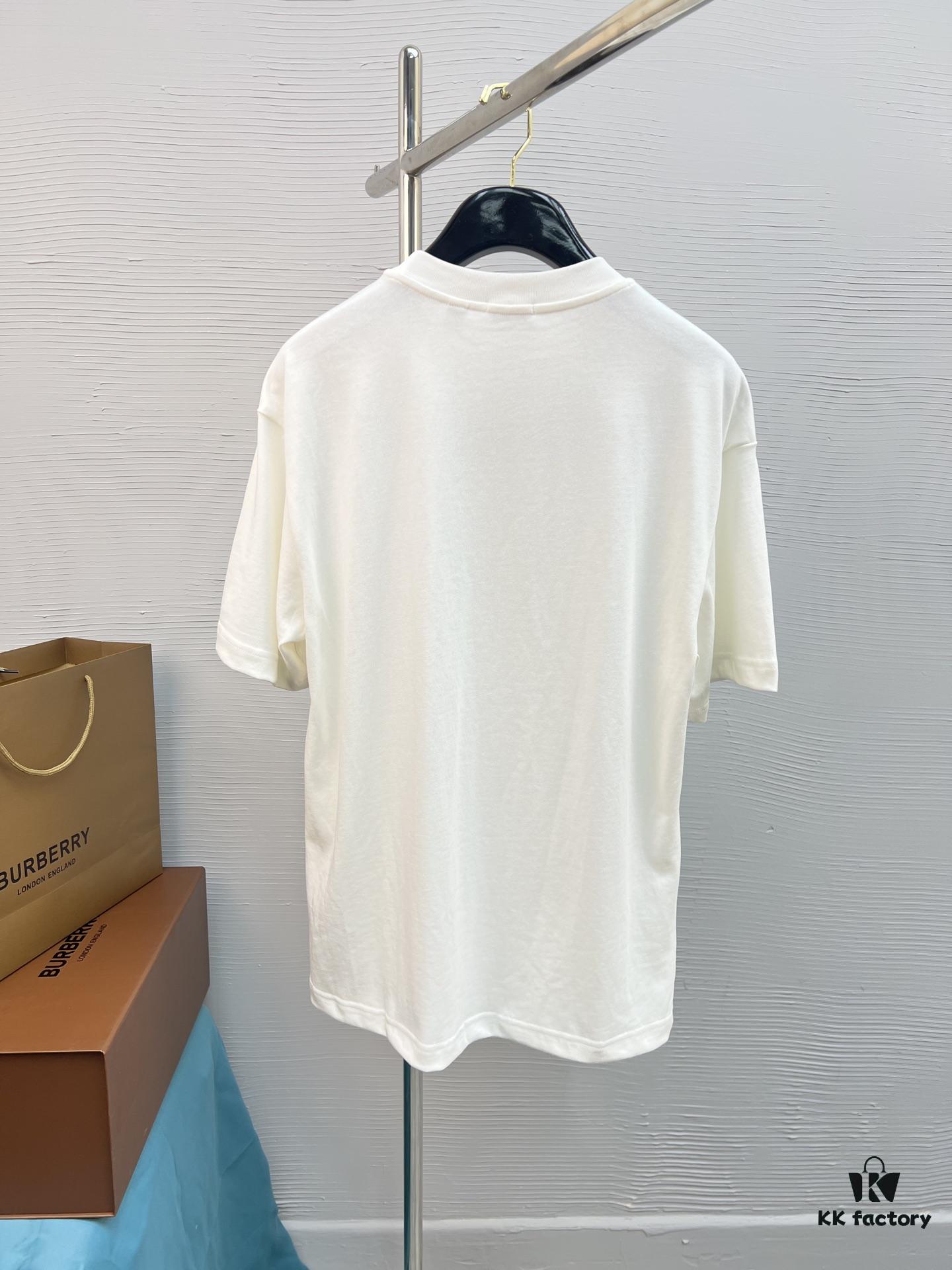 69314f9f908475d562cd9f62 BBR 25SS Spring/Summer T-Shirt! Black and White Printed Crew Neck Short Sleeve Tee