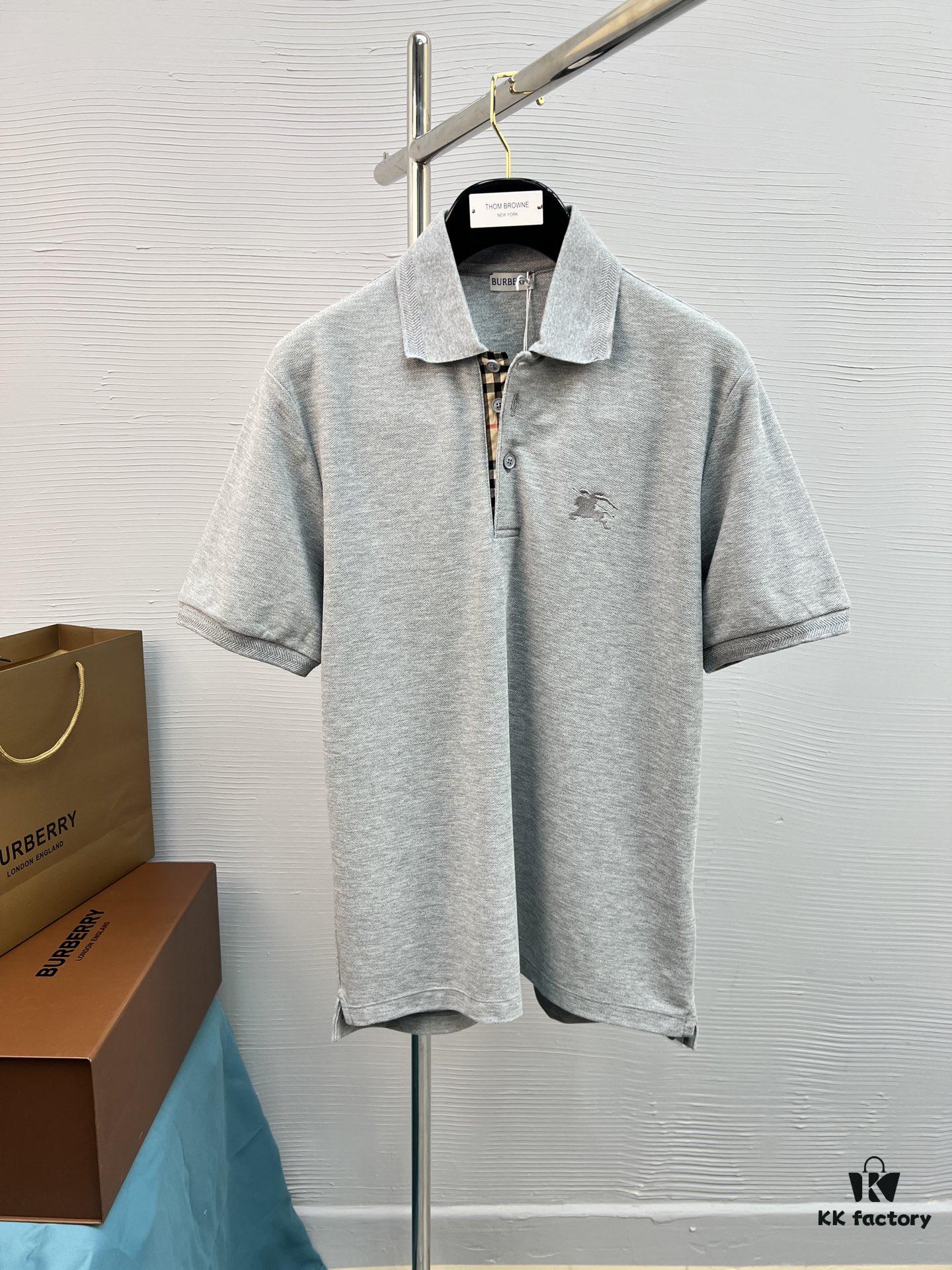 69315028908475d562cd9f83 BBR 25SS Spring Summer Polo Shirt Black and White Printed Crew Neck Short Sleeve T-Shirt