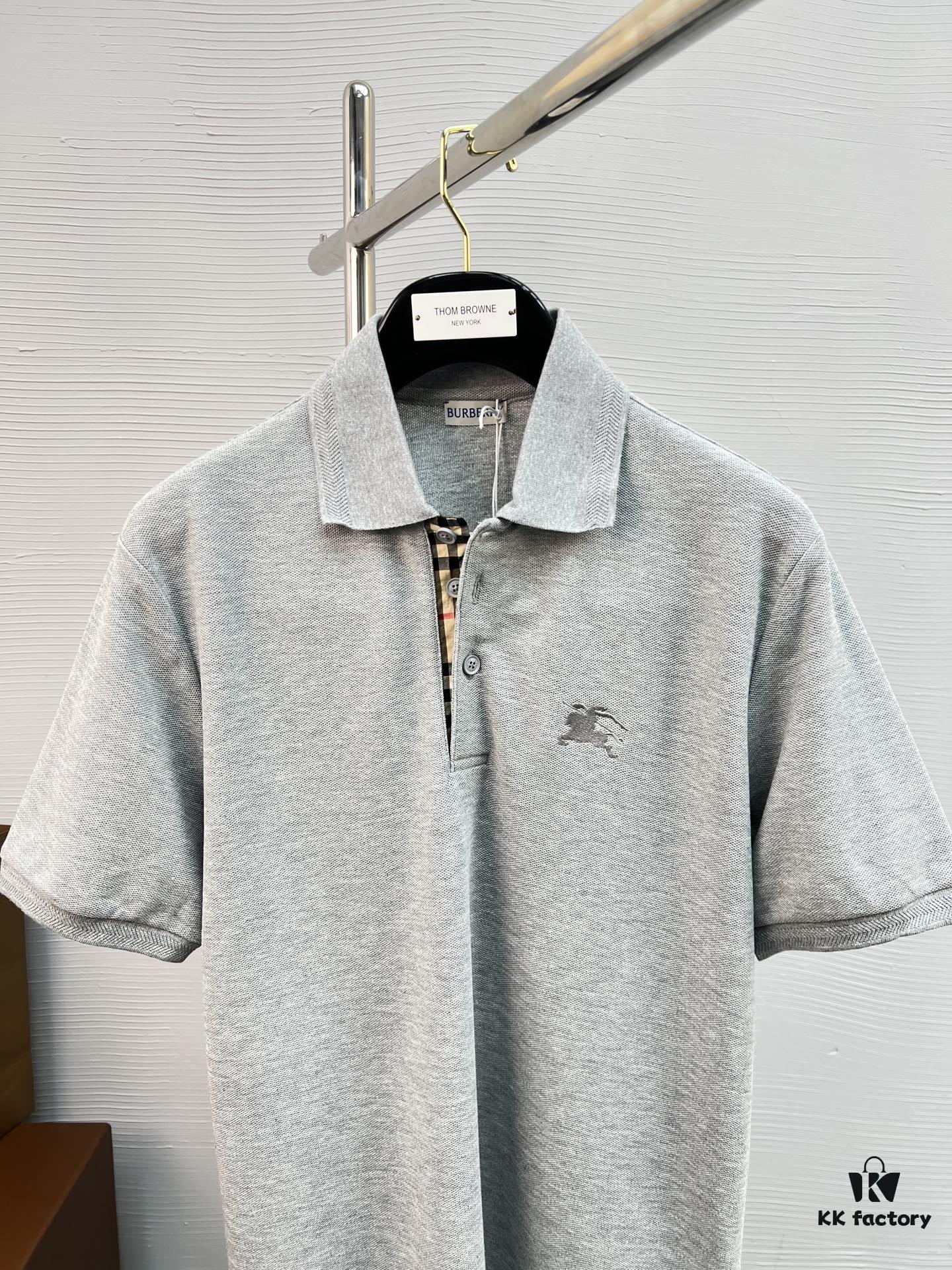 69315030908475d562cd9f85 BBR 25SS Spring Summer Polo Shirt Black and White Printed Crew Neck Short Sleeve T-Shirt