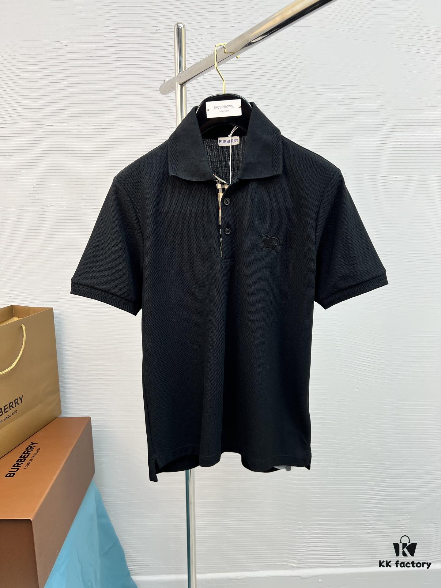 69315051908475d562cd9f8c BBR 25SS Spring Summer Polo Shirt Black and White Printed Crew Neck Short Sleeve T-Shirt