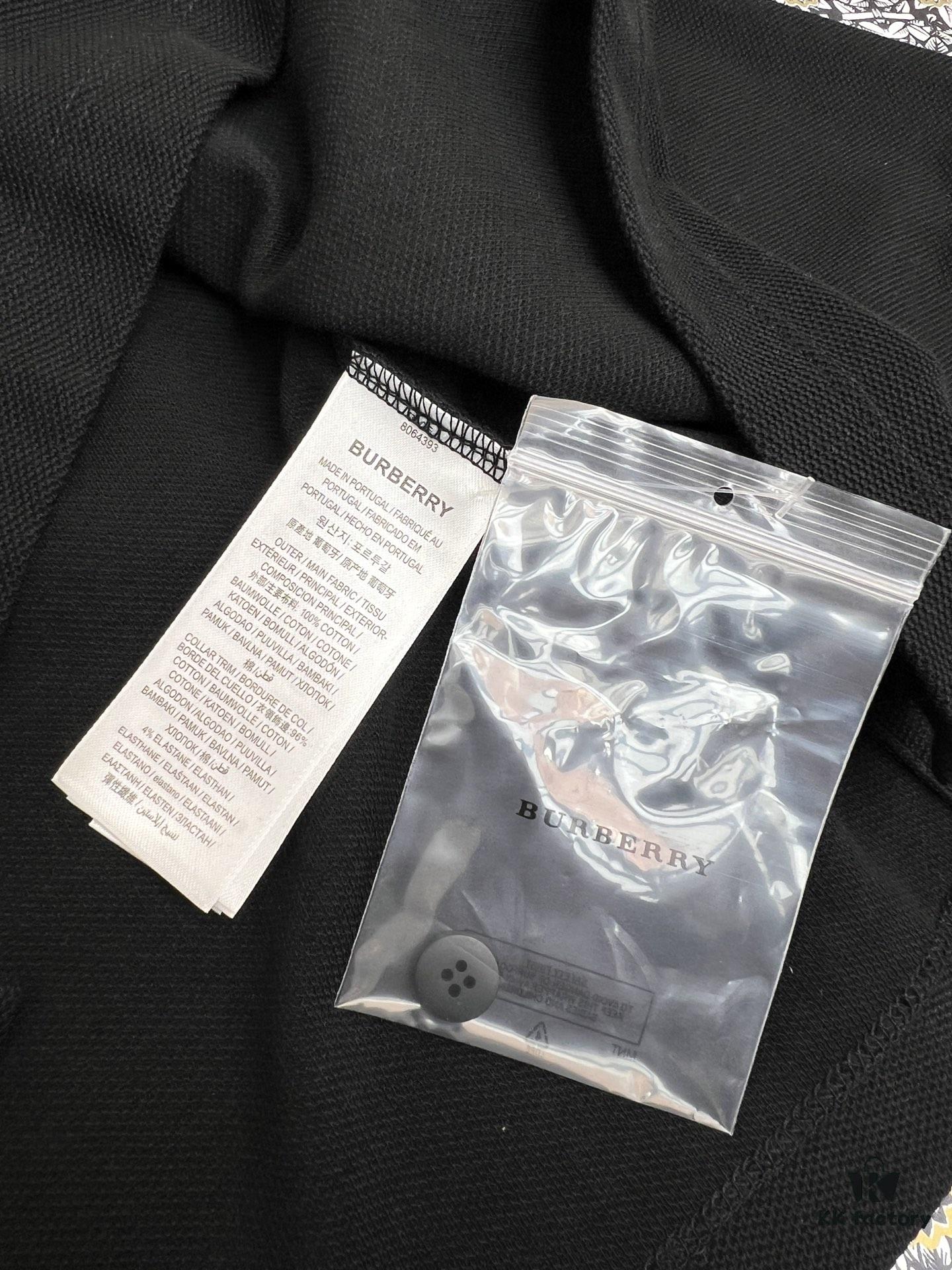 69315073908475d562cd9f94 BBR 25SS Spring Summer Polo Shirt Black and White Printed Crew Neck Short Sleeve T-Shirt