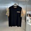 693153aa908475d562cda038 BBR* Baboli 2025 SS Limited Edition T-Shirt, Unisex Design, Premium 260g Fully Combed Cotton, 3D Embroidered Brand Letter on Chest, Plaid Panel Detail on Sleeves and Back with Textured Tactile Effect, Oversized Slightly Expanded Fit, Triple Labels Complete, Colors: Black, White, European Size: S-XL (Recommended Size M for Height 175cm/Weight 70kg)